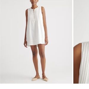 Quince White Sleeveless Dress